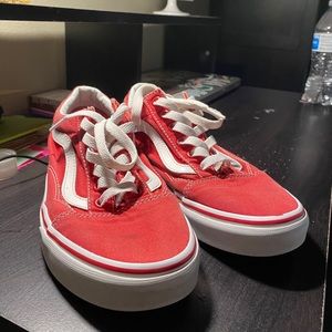 Red old skill vans